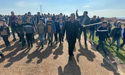 Gaziantep'te  Köylülerden Protesto Yürüyüşü