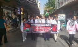 Gaziantep’te sağlık çalışanlarından Gazze için "sessiz yürüyüş"