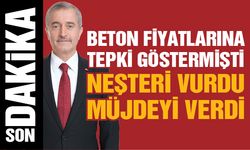 Tahmazoğlu’ndan beton fiyatlarına neşter! Müjdeyi verdi