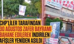 CHP’lilerin Gaziantep’te indirdiği Haniye posteri yeniden asıldı