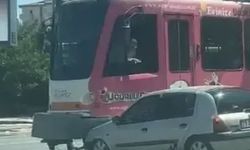 Gaziantep’te ilginç kaza! Trafik durdu