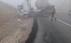 Gaziantep'te facianın eşiğinden dönüldü! Yakıt tankeri yoldan çıktı