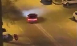 Gaziantep’te bu görüntüler gündem oldu! Cadde ortasında böyle drift attı…