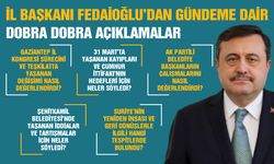 AK Parti Gaziantep İl Başkanı Fedaioğlu’dan Gündeme Dair Dobra Dobra Açıklamalar