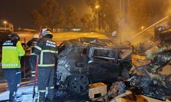 TAG Otoyolunda Faciadan kılpayı! Alev alev yandı