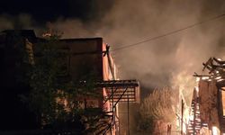 Köyde çıkan yangında 3 ev küle döndü