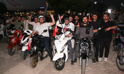 Gaziantep'te motosiklet sürücüleri İsrail'i protesto etti