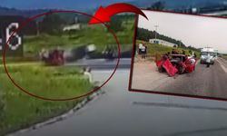 İki araç kafa kafaya çarpıştı! Korkutan kaza kemarada...