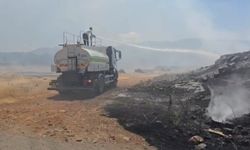 Gaziantep'te anız yangını maddi hasarlı kazaya neden oldu