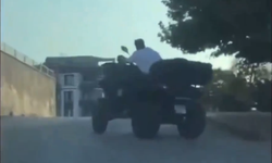 Gaziantep’te bunu da gördük! ATV üzerinde drift attı…