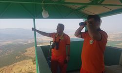 Gaziantep'te orman bekçileri yangın nöbetinde!