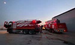 İşçilerin kaldığı konteynerde yangın çıktı