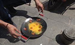 Betonda sucuklu yumurta pişirdiler… İşte o anlar
