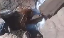 Altyapı çalışması sırasında yol çöktü!