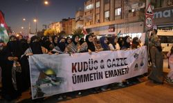 Gaziantep'te İsrail'e protesto! Gazze için yürüdüler