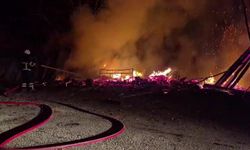 Yanan evdeki tüp bomba gibi patladı