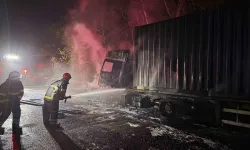 Gaziantep Otoyolunda yangın çıktı! İtfaiye ekiplerinden anında müdahale…