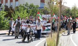 Gaziantep'te öğrenciler Filistin'e destek için yürüdü!