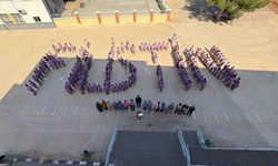 Gaziantep’te öğrencilerden anlamlı etkinlik! Filistin yazılı koreografi yapıldı
