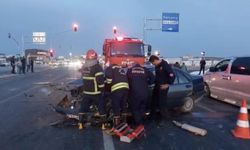 Gaziantep’te 5 aracın karıştığı zincirleme kaza: Yaralılar var!