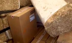 Gaziantep’te şok operasyon: Saman balyalarının arasında servet! (VİDEO HABER)
