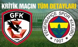 Gaziantep FK – Fenerbahçe maçında muhtemel 11'ler: Kritik maçın tüm detayları…
