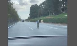 Gaziantep’te trafiğinde şok görüntü! Hem kendi canını hem de trafiği tehlikeye attı