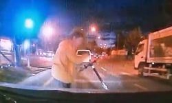 Kaza ucuz atlatıldı! Saniyelerle ölümden döndü: O anlar kamerada…