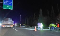 Otoyolda feci kaza! Otomobilin çarptığı yaya hayatını kaybetti