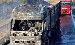 Gaziantep Otoyolunda yürekleri ağızlara getiren olay! Alev alev yandı!
