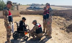 Gaziantep'in komşu ilinde jandarma engelli gencin talebini yerine getirdi!