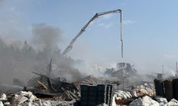 Gaziantep'te inşaat şantiyesinde korkutan yangın! Patlamalar meydana geldi