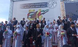 Savaşın gölgesindeki mutluluklar... 54 çift dünya evine girdi