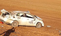 Gaziantep’in komşu ilinde kontrolden çıkan otomobil tarlaya uçtu!