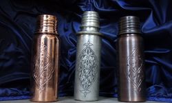 Gaziantep’te yeni model bakır su mataraları ilgi görüyor