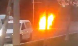 Gaziantep’te işçi servisi yandı!