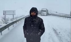 Gaziantepli iş adamı karda mahsur kaldı… Yardım bekliyoruz!