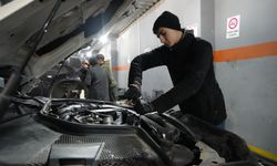 Gaziantep’te kar yağışı sonrası kışlık araç bakım yoğunluğu arttı!