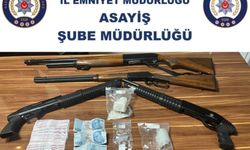 Gaziantep'te polis ekiplerinden nokta operasyon! Kaçak silah ve uyuşturucu ele geçirildi: 4 gözaltı