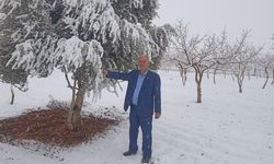 Gaziantep'te kar yağışları çiftçiler ve üreticilerin yüzünü güldürdü