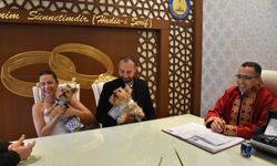 Gaziantep’te köpekleriyle birlikte mutluluğa "evet" dediler!