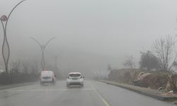 Gaziantep'te yoğun sis hayatı felç etti