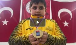 Gaziantep’te görme engelli Ahmet, atletizmdeki başarısını sürdürmek istiyor!