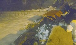 Faciadan kıl payı! İstinat duvarı çöktü...