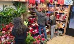 Gaziantep'teki çiçekçilerde 14 Şubat yoğunluğu