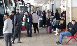 Gaziantep'te otogarda bayram yoğunluğu