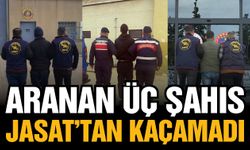 Gaziantep’te 11 yıl hapis cezasıyla aranan üç şahıs kaçamadı