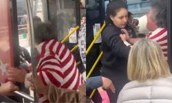 Otobüste kadınlar yer kavgasında şoförün kolunu ısırdı