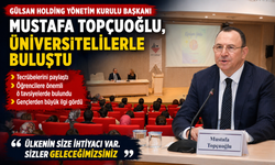 Gülsan Holding Yönetim Kurulu Başkanı Mustafa Topçuoğlu, üniversitelilerle buluştu