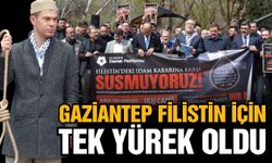 Gaziantep’te İsrail protestosu! Filistin için tek yürek olduk…